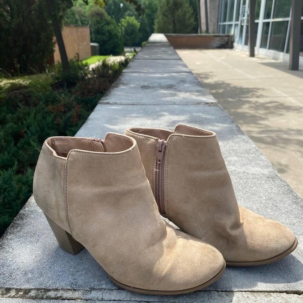 Old Navy Tan Ankle Booties